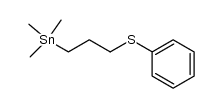 trimethyl(3-(phenylthio)propyl)stannane结构式