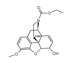 N-desmethyl-N-carboethoxycodeine Structure