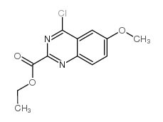 4-氯-6-甲氧基喹唑啉-2-羧酸乙酯结构式