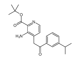 tert-butyl 3-amino-4-[2-oxo-2-(3-propan-2-ylphenyl)ethyl]pyridine-2-carboxylate Structure