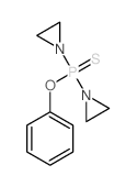 Phosphinothioic acid, bis(1-aziridinyl)-, O-phenyl ester结构式