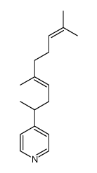(Z)-4-(1,4,8-trimethyl-3,7-nonadienyl)pyridine Structure