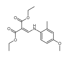diethyl 2-((4-methoxy-2-methylphenylamino)methylene)malonate结构式