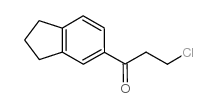 3-氯-1-二氢化茚-5-基-丙-1-酮结构式