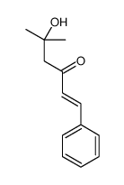 5-hydroxy-5-methyl-1-phenylhex-1-en-3-one结构式
