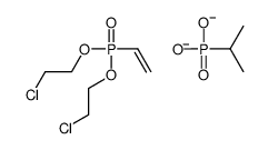 1-chloro-2-[2-chloroethoxy(ethenyl)phosphoryl]oxyethane,dioxido-oxo-propan-2-yl-λ5-phosphane结构式