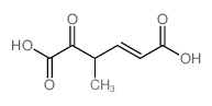 4-甲基-5-氧代己-2-烯二酸结构式