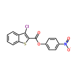 4-Nitrophenyl 3-chloro-1-benzothiophene-2-carboxylate Structure