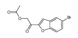 [2-(5-bromo-1-benzofuran-2-yl)-2-oxoethyl] acetate Structure