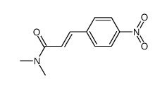 (E)-N,N-dimethyl-3-(4-nitrophenyl)acrylamide结构式