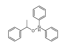 diphenyl(1-phenylethoxy)silane Structure