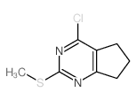 4-氯-2-甲基磺酰基-6,7-二氢-5H-环戊并嘧啶结构式