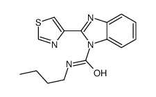 N-butyl-2-(1,3-thiazol-4-yl)benzimidazole-1-carboxamide结构式
