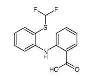 2-[2-(difluoromethylsulfanyl)anilino]benzoic acid结构式