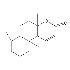 (4aR)-4a,5,6,6aα,7,8,9,10,10a,10bα-Decahydro-4aβ,7,7,10aβ-tetramethyl-3H-naphtho[2,1-b]pyran-3-one Structure