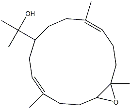 α,α,4,10,14-Pentamethyl-15-oxabicyclo[12.1.0]pentadeca-4,10-diene-7-methanol Structure