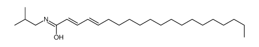 N-isobutyl-2,4-eicosadienamide结构式