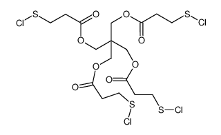 pentaerythritol tetrakis(3-sulfenylchloropropionate) Structure