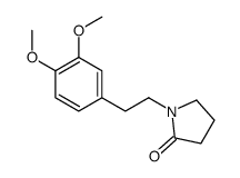 1-[2-(3,4-dimethoxyphenyl)ethyl]pyrrolidin-2-one结构式