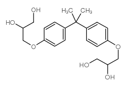 双酚 A 二(2,3-二羟基丙基)醚结构式