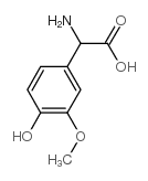 AMINO-(4-HYDROXY-3-METHOXY-PHENYL)-ACETIC ACID Structure