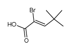 2-bromo-4,4-dimethyl-pent-2t()-enoic acid Structure