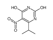 6-isopropyl-2,4-dihydroxy-5-nitropyrimidine structure