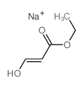 sodium,ethyl (E)-3-hydroxyprop-2-enoate Structure