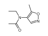 Acetamide, N-ethyl-N-(5-methyl-4-isoxazolyl)- (9CI)结构式