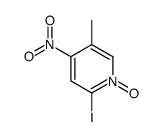 2-iodo-5-methyl-4-nitro-1-oxidopyridin-1-ium Structure