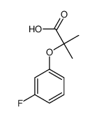 2-(3-氟苯氧基)-2-甲基丙酸结构式