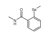 N-methyl-2-methylselanyl-benzamide结构式