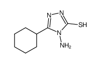4-氨基-5-环己基-4H-[1,2,4]噻唑-3-硫醇结构式