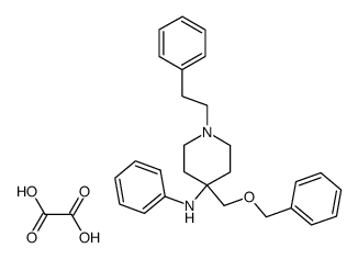 (4-Benzyloxymethyl-1-phenethyl-piperidin-4-yl)-phenyl-amine; compound with oxalic acid Structure