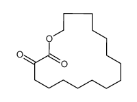 oxacycloheptadecane-2,3-dione结构式