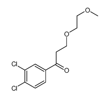 1-(3,4-dichlorophenyl)-3-(2-methoxyethoxy)propan-1-one结构式