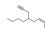 5-prop-2-ynylnon-2-ene结构式