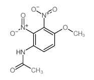 N-(4-methoxy-2,3-dinitro-phenyl)acetamide结构式