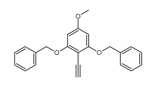 (((2-ethynyl-5-methoxy-1,3-phenylene)bis(oxy))bis(methylene))dibenzene Structure