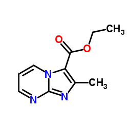 2-甲基咪唑并[1,2-a]嘧啶-3-甲酸乙酯结构式