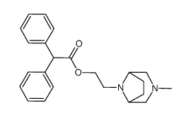 8-[2-(Diphenylacetoxy)ethyl]-3-methyl-3,8-diazabicyclo[3.2.1]octane结构式