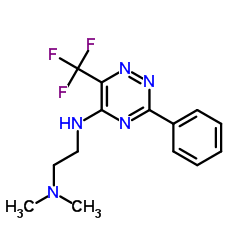 N,N-Dimethyl-N'-[3-phenyl-6-(trifluoromethyl)-1,2,4-triazin-5-yl]-1,2-ethanediamine Structure