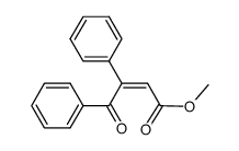 (Z)-methyl 4-oxo-3,4-diphenylbut-2-enoate Structure