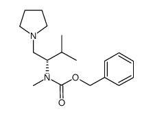 (S)-1-吡咯烷-2-异丙基-2-(n-cbz-n-甲基)氨基乙烷结构式