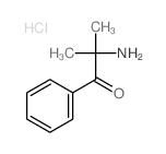 1-Propanone,2-amino-2-methyl-1-phenyl-, hydrochloride (1:1)结构式