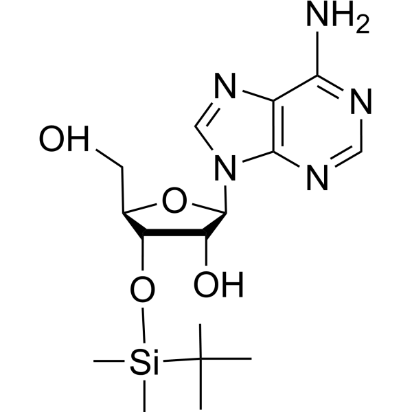 3-O-叔丁基二甲基甲硅烷基腺苷酸结构式