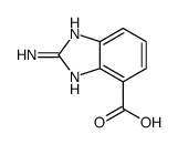 1H-Benzimidazole-4-carboxylic acid,2-amino- (9CI) structure
