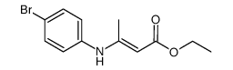 ethyl 3-(4-bromophenylamino)but-2-enoate结构式