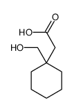 1-(Hydroxymethyl)cyclohexane-1-acetic acid结构式