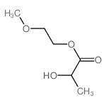 2-methoxyethyl 2-hydroxypropanoate结构式